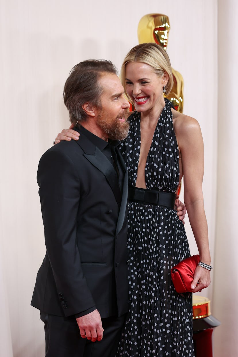 Sam Rockwell and Leslie Bibb in 2024