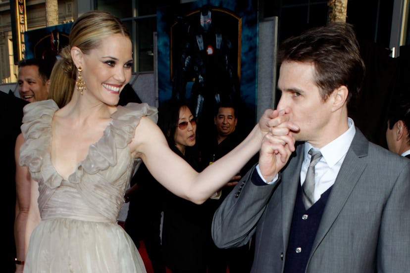 Leslie Bibb and Sam Rockwell at “Iron Man 2” Premiere in 2010
