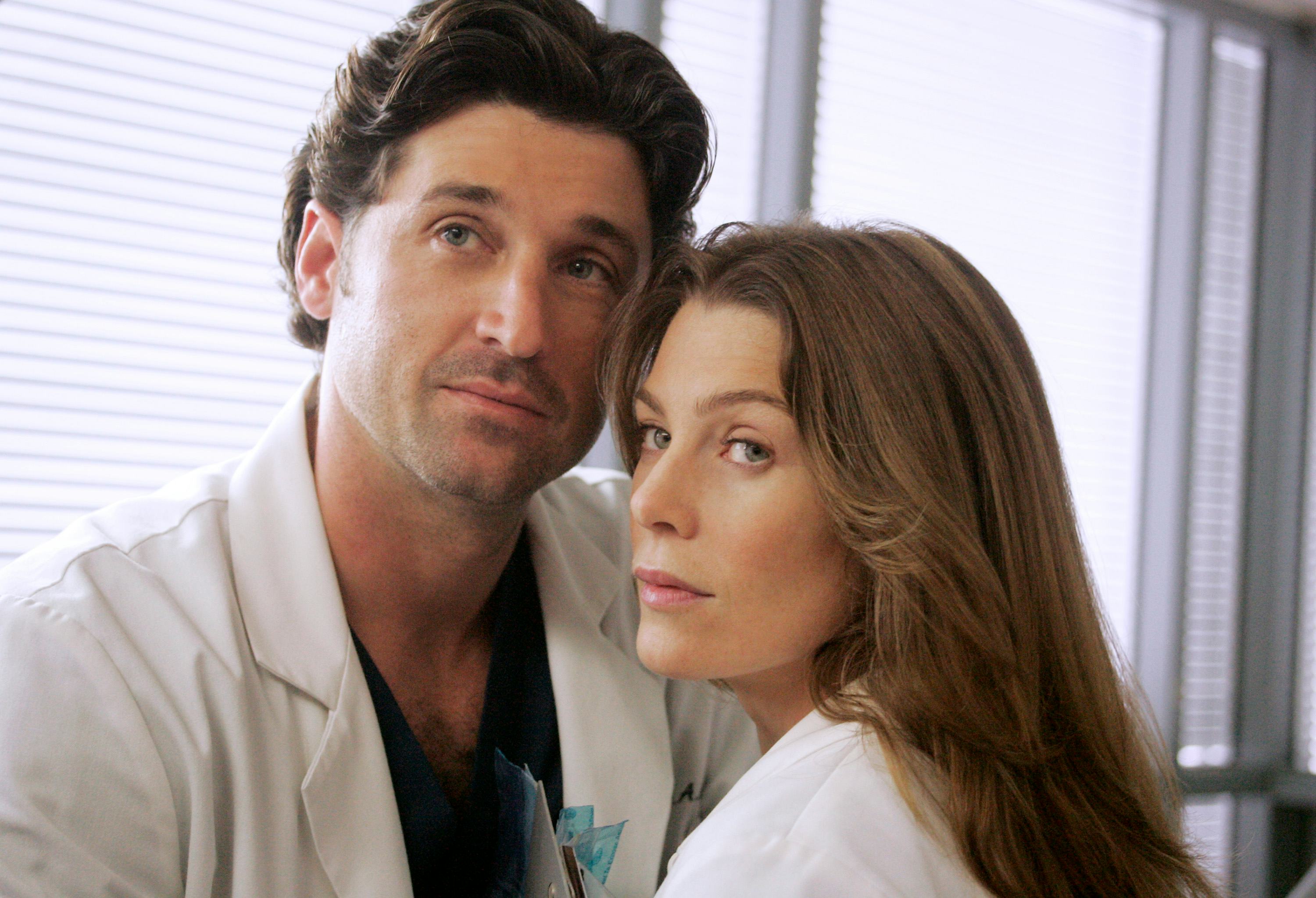 Derek and Meredith on &lsquo;Grey&rsquo;s Anatomy&rsquo;