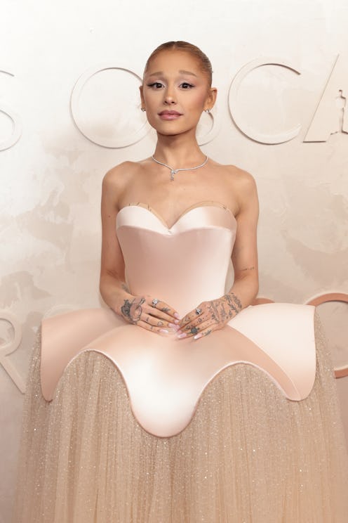 HOLLYWOOD, CALIFORNIA - MARCH 02: Ariana Grande attends the 97th Annual Oscars at Dolby Theatre on M...