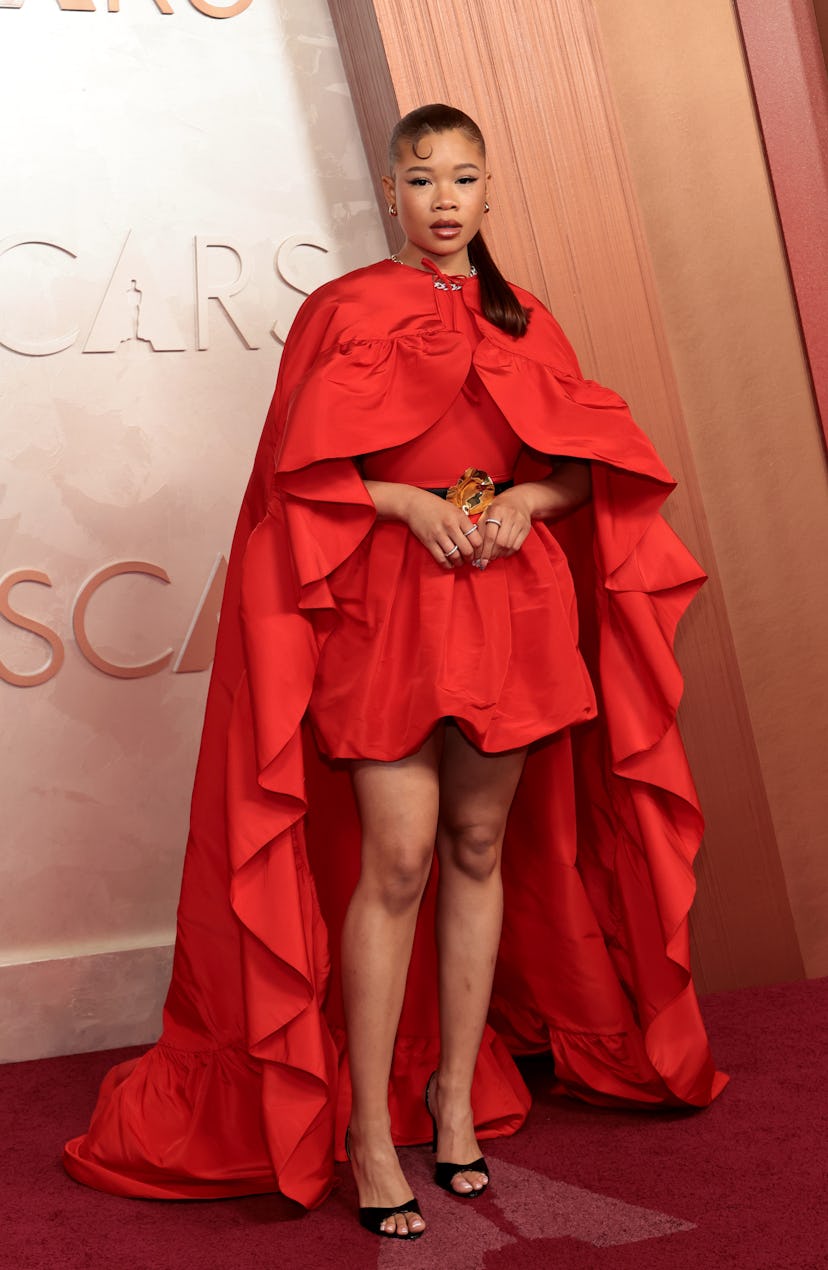 Storm Reid attends the 97th Annual Oscars at Dolby Theatre on March 02, 2025 in Hollywood, Californi…