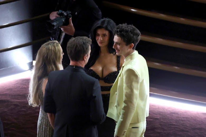 Shauna Robertson, Edward Norton, Kylie Jenner and Timothée Chalamet attend the 97th Annual Oscars at...