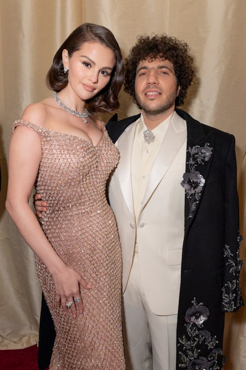 Selena Gomez and Benny Blanco attend the 97th annual Oscars at Ovation Hollywood on March 02, 2025 i...