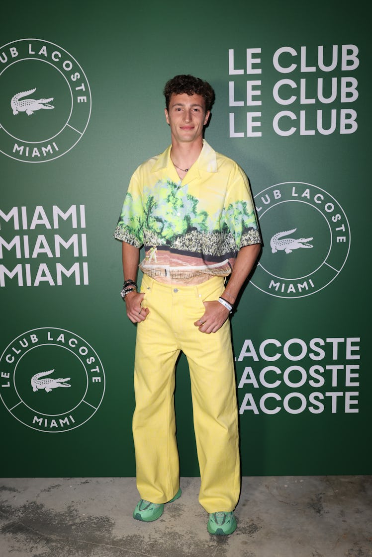 MIAMI, FLORIDA - MARCH 18: Ugo Humbert attends 2025 Le Club Lacoste Miami Open Launch Party presente...