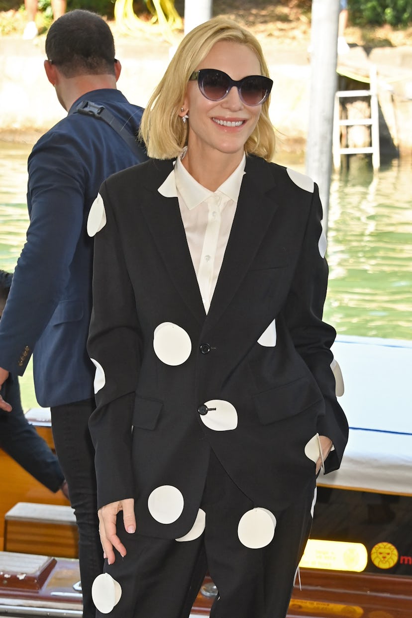 Cate Blanchett arrives at the Venice International Film Festival