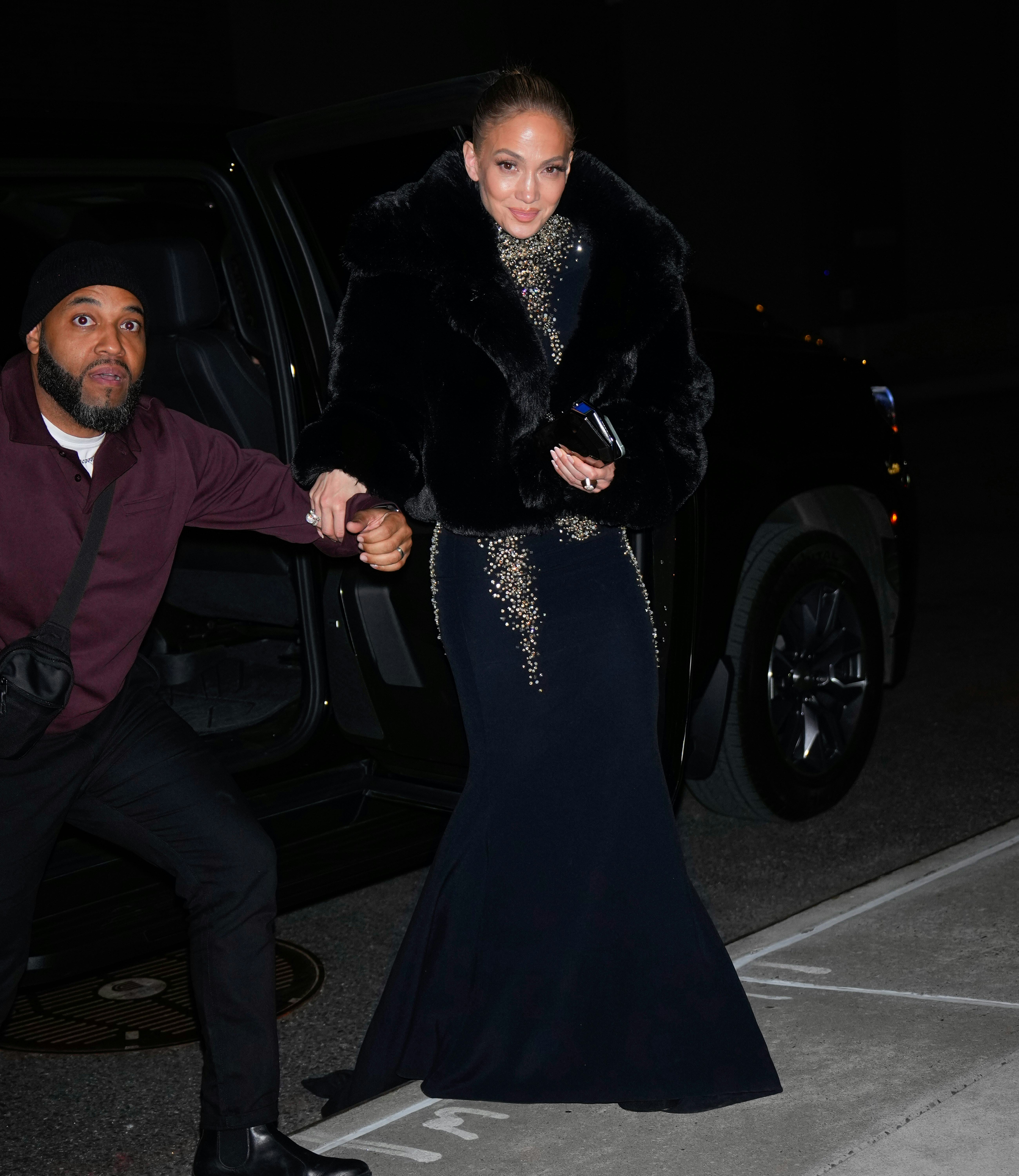 Jennifer Lopez is seen on March 23, 2025 in New York City.