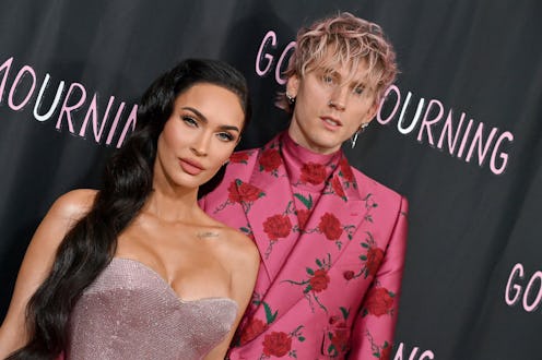 WEST HOLLYWOOD, CALIFORNIA - MAY 12: Megan Fox and Machine Gun Kelly attend the World Premiere of "G...