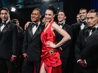 Margaret Qualley and Taylor Swift's backup dancer from the Eras Tour