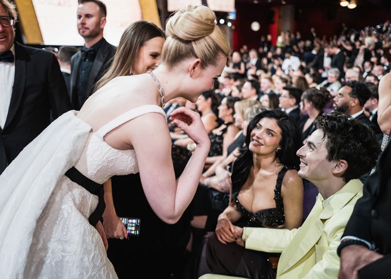 Elle Fanning, Timothée Chalamet, and Kylie Jenner attend the 97th Annual Oscars