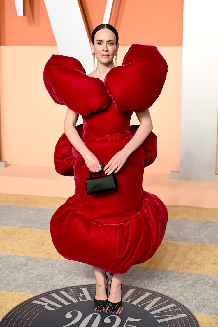 BEVERLY HILLS, CALIFORNIA - MARCH 02: Sarah Paulson attends the 2025 Vanity Fair Oscar Party Hosted ...