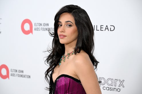 Camila Cabello's Oscars after-party dress plunged down to her navel.