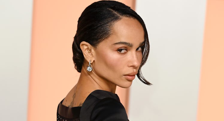Zoë Kravitz attends the 2025 Vanity Fair Oscar Party hosted by Radhika Jones at the Wallis Annenberg...