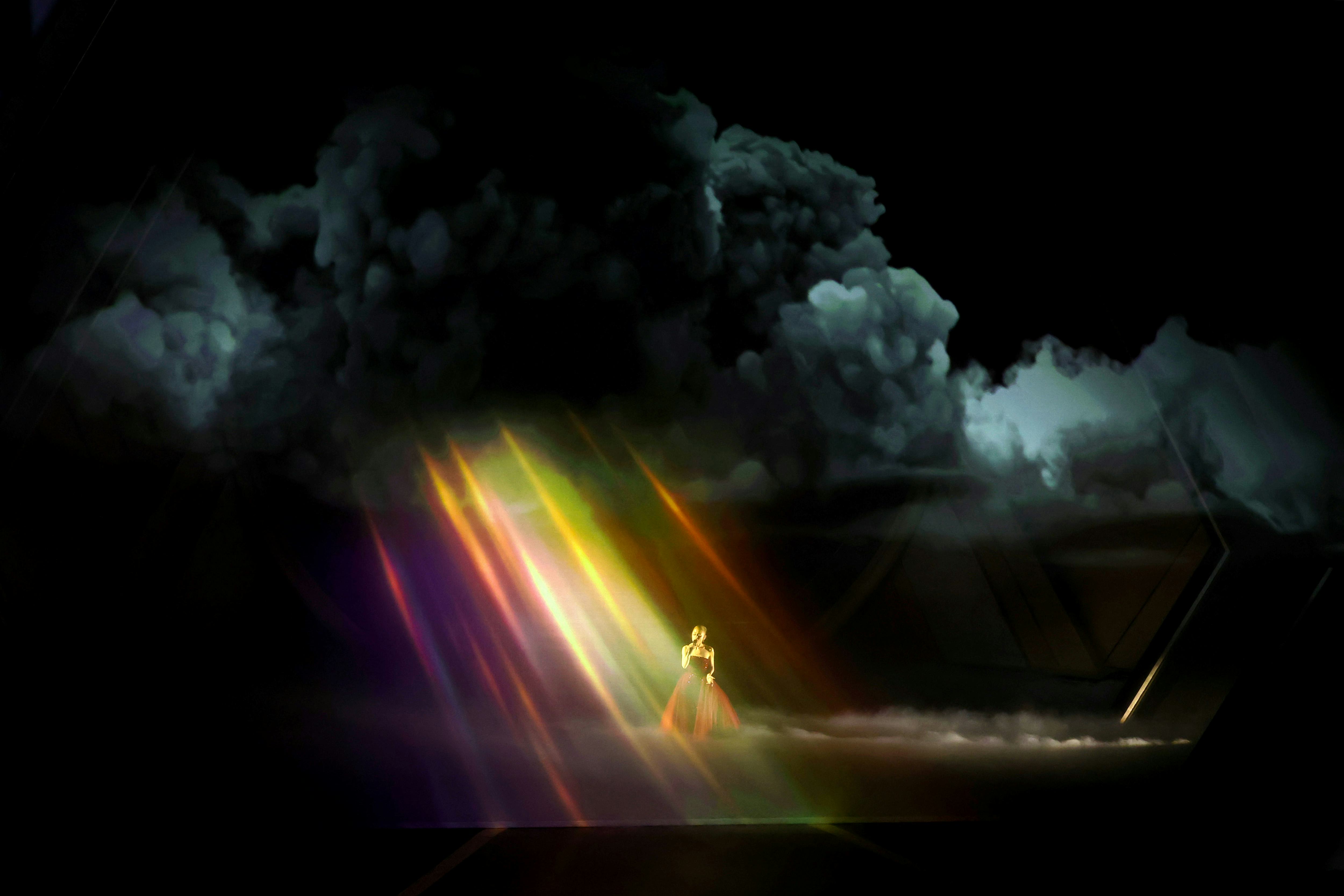 Ariana Grande performs onstage during the 97th Annual Oscars