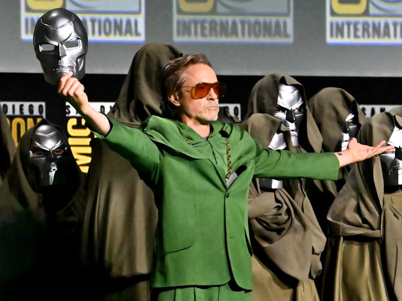Robert Downey Jr. at the "Marvel Studios" Panel at the 2024 San Diego International Comic-Con on Jul...
