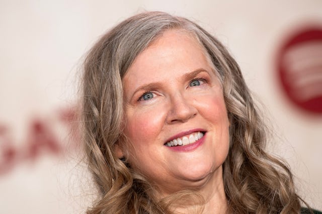 US author Suzanne Collins attends the premiere of "The Hunger Games: The Ballad of Songbirds & Snake...