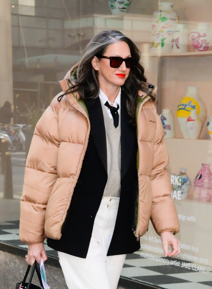 Jenna Lyons is seen outside the "Today Show" on March 03, 2025 in New York City.