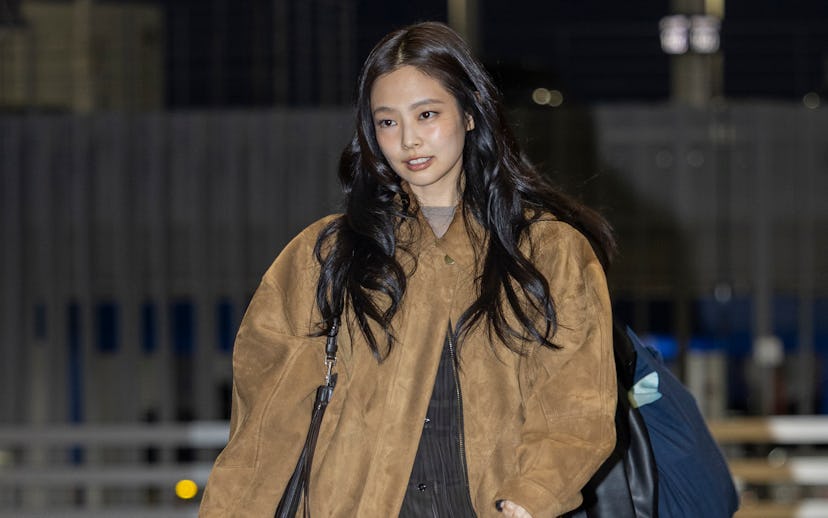 INCHEON, SOUTH KOREA - FEBRUARY 28: Jennie of BLACKPINK is seen leaving Incheon International Airpor...
