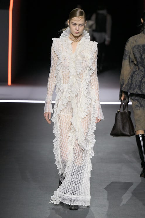 Model on the runway at the Christian Dior Fall RTW 2025 fashion show
