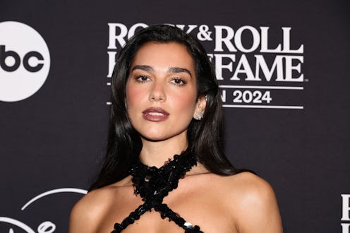 CLEVELAND, OHIO - OCTOBER 19: Dua Lipa attends the 2024 Rock & Roll Hall Of Fame Induction Ceremony ...