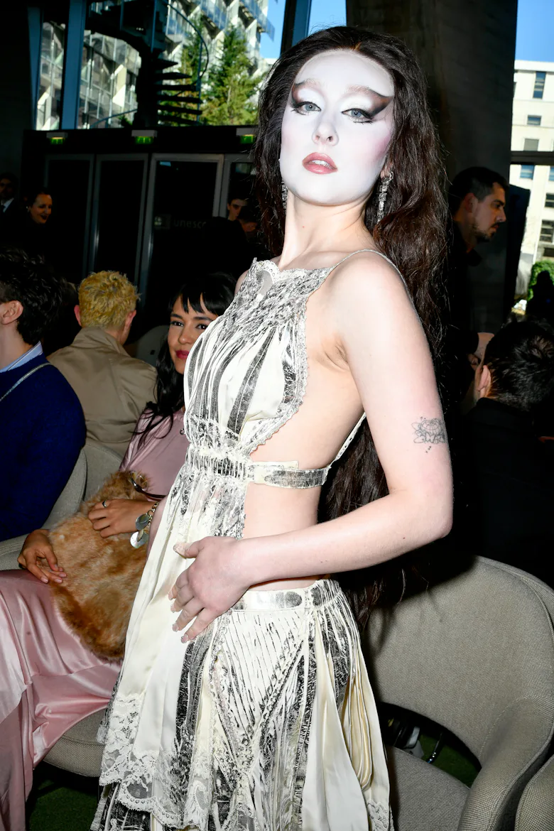 chappell roan black dress Chappell Roan arriving at the Vivienne Westwood show in Paris! , elle, , #chappellroan