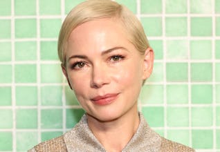 Michelle Williams cropped tweed sweater Chanel