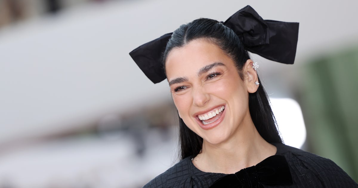 Dua Lipa's $3.5K Knit Co-Ord Set Included The Tiniest Short Shorts Ever