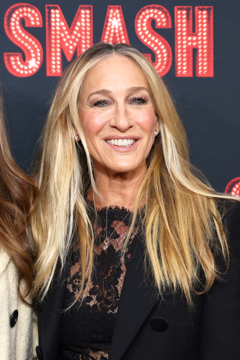 Sarah Jessica Parker wore a see-through lace dress.
