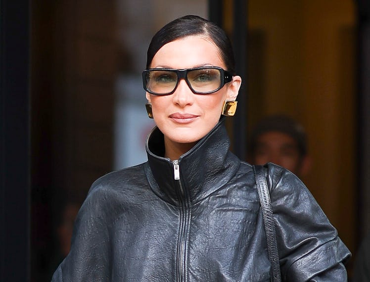NEW YORK, NEW YORK - JANUARY 25: Bella Hadid seen in SoHo on January 25, 2025 in New York City. (Pho...