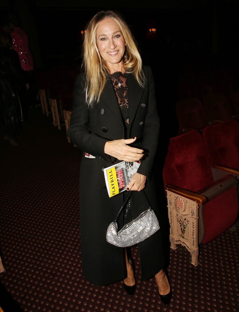 Sarah Jessica Parker wore a see-through lace dress.