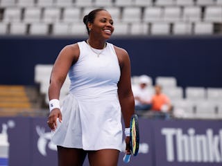 Taylor Townsend of United States in action in the Women's Doubles Round on day seven of 2024 China O...