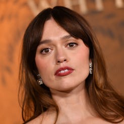 English actress Aimee Lou Wood attends the season three premiere of HBO's "The White Lotus" at Param...