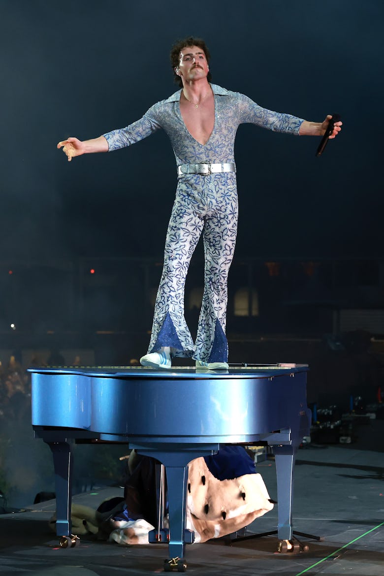 Benson Boone performs at the Coachella Stage