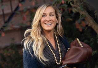 NEW YORK, NY - OCTOBER 28: Sarah Jessica Parker is seen on the set of ‘And Just Like That’ on Octobe…