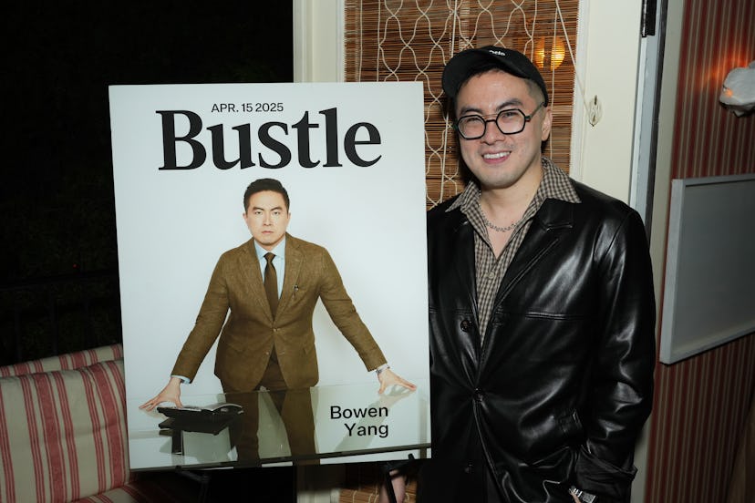 WEST HOLLYWOOD, CALIFORNIA - APRIL 17: Bowen Yang attends the Bustle, Bleecker Street Media, & ShivH...