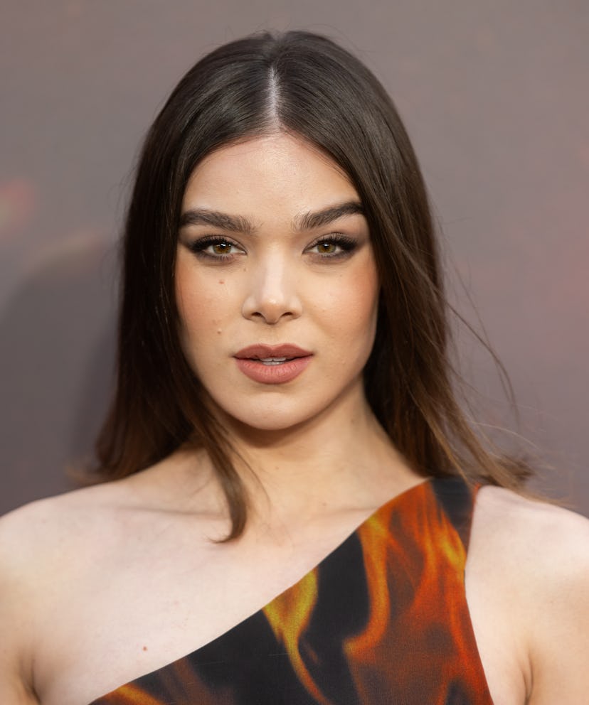 LONDON, ENGLAND - APRIL 14: Hailee Steinfeld attends the "Sinners" European Premiere at the Cinewor...