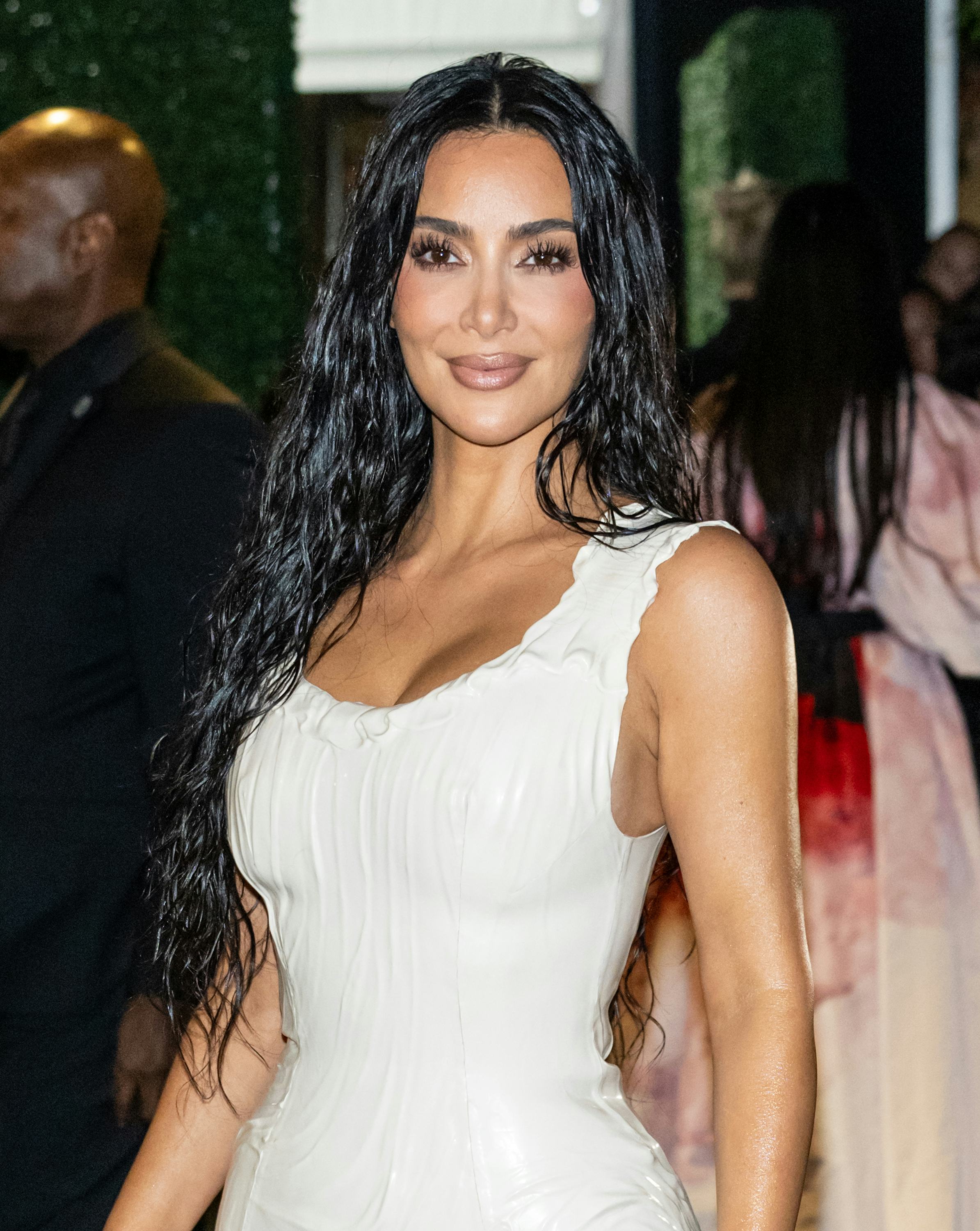 Kim K Played Dress-Up In SKIMS Undies, Bras, & Nude Bodysuits At The LA Pop-Up