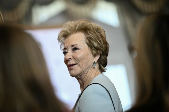 US Secretary of Education Linda McMahon attends the International Women of Courage Awards Ceremony a...