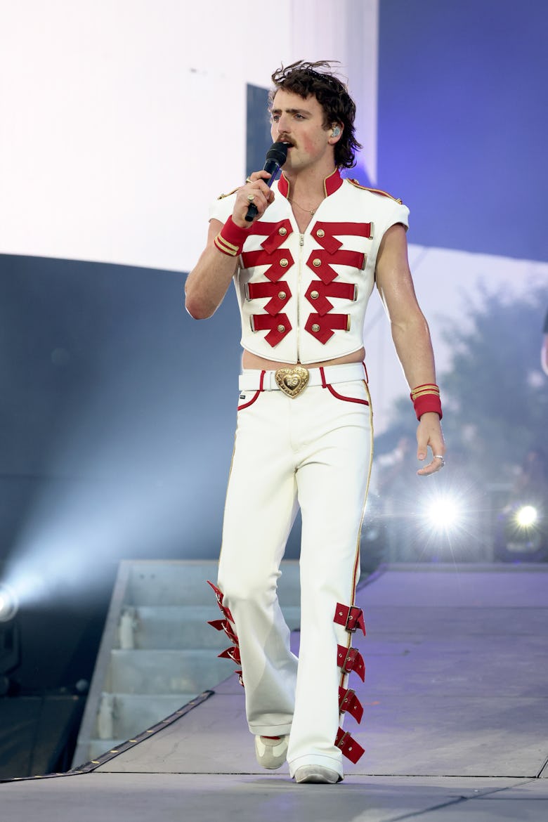 Benson Boone performs at the Coachella Stage during the 2025 Coachella Valley Music