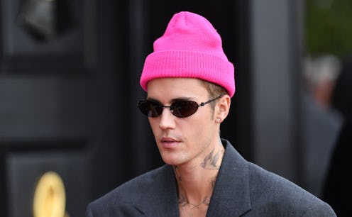 Canadian singer-songwriter Justin Bieber arrives for the 64th Annual Grammy Awards at the MGM Grand ...