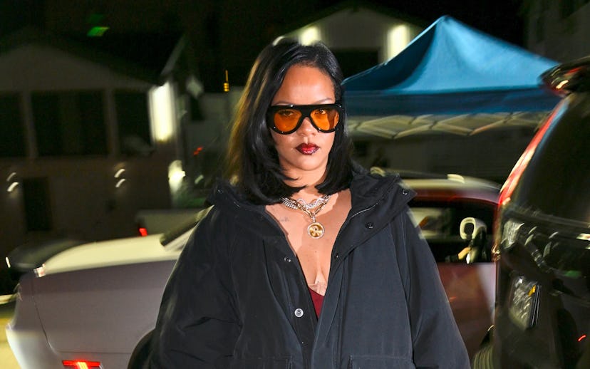LOS ANGELES, CA - MARCH 21: Rihanna is seen on March 21, 2025 in Los Angeles, California. (Photo by...