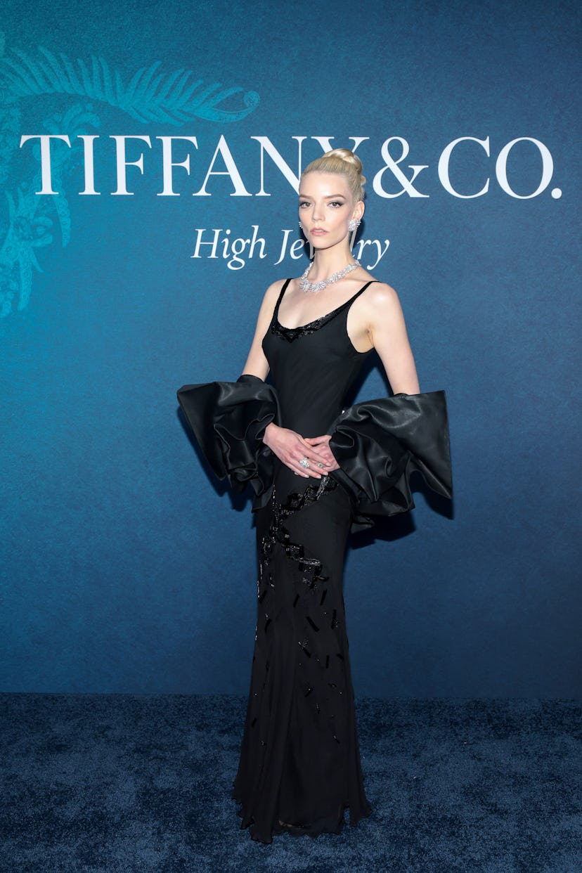 NEW YORK, NEW YORK - APRIL 25: Anya Taylor-Joy attends as Tiffany & Co. celebrates the launch of Blu...