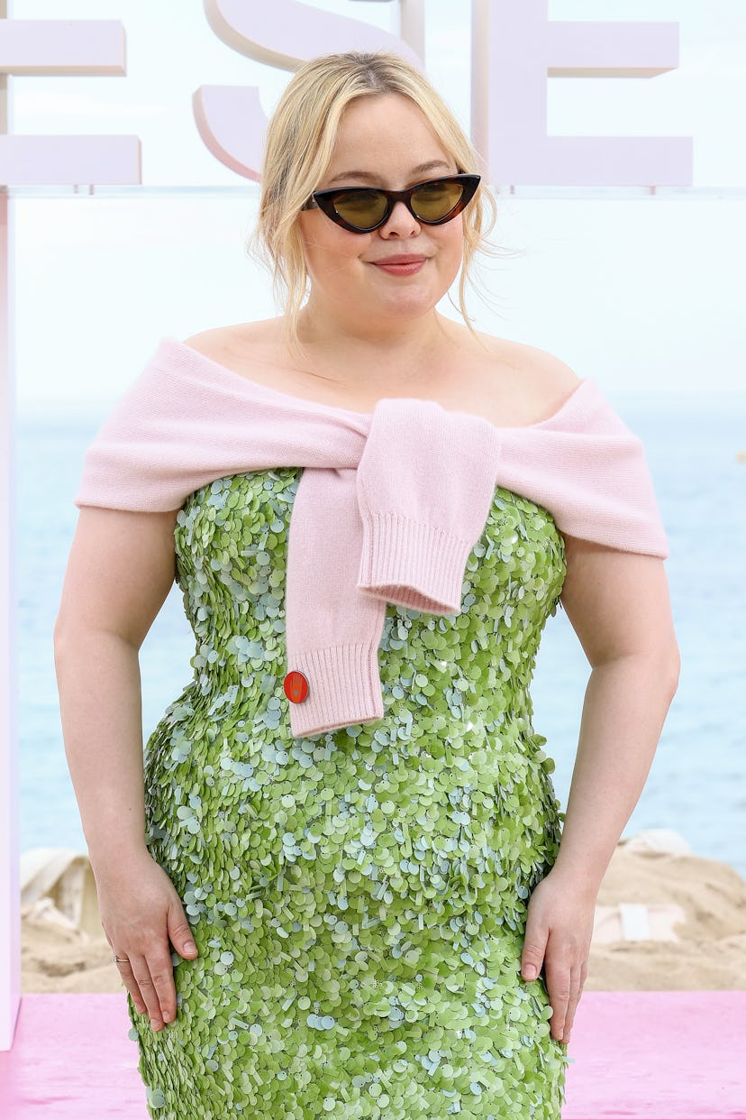 Nicola Coughlan attends the "Prix Konbini de l'Engagement" Photocall on Day Five during the 8th Cann...