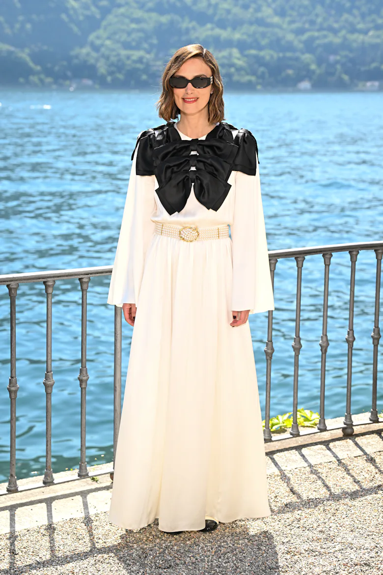 Keira Knightley's Spring Sundress Is Dripping in Bows and Pearls Keira Knightley's Spring Sundress Is Dripping in Bows and Pearls