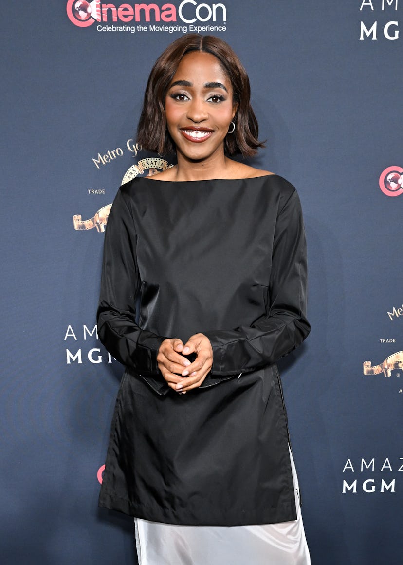 Ayo Edebiri at the Amazon MGM Studios Presentation as part of CinemaCon 2025 held at The Colosseum o...