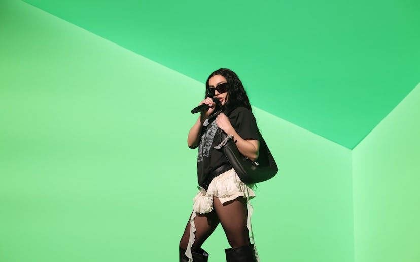 SATURDAY NIGHT LIVE -- Episode 1871 -- Pictured: Musical guest Charli XCX performs "360" on Saturday...