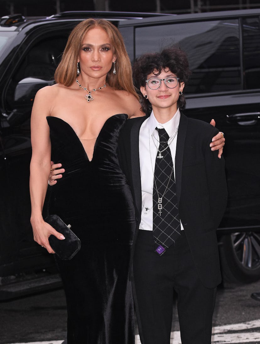 Jennifer Lopez and Emme Muñiz are seen on April 3, 2025 in New York City.