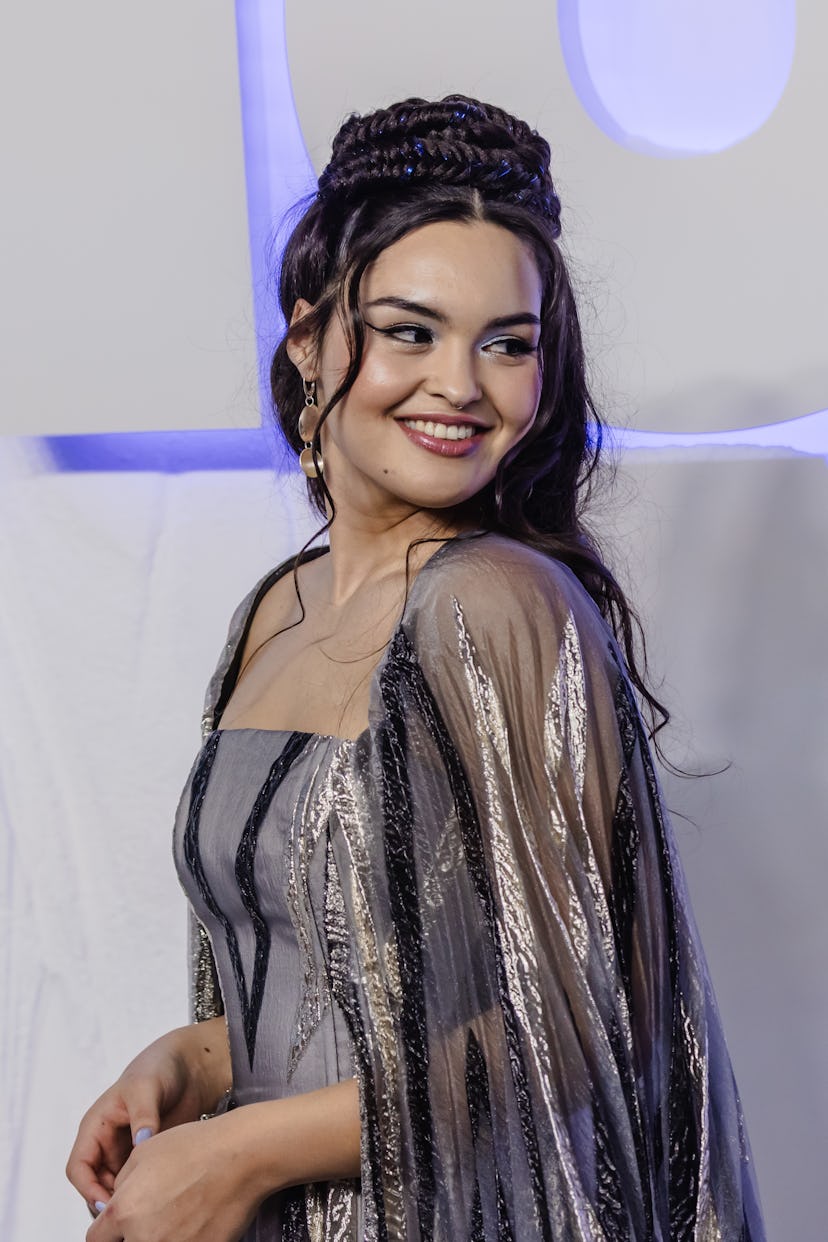 Anna Lambe in a shimmery dress at the Toronto premiere of Netflix’s “North of North” on February 11,…