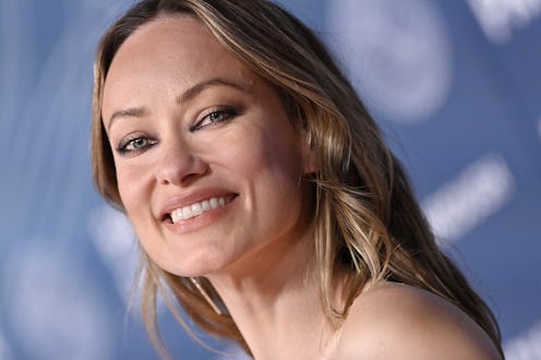 Olivia Wilde wore a strapless LBD and naked shoes.