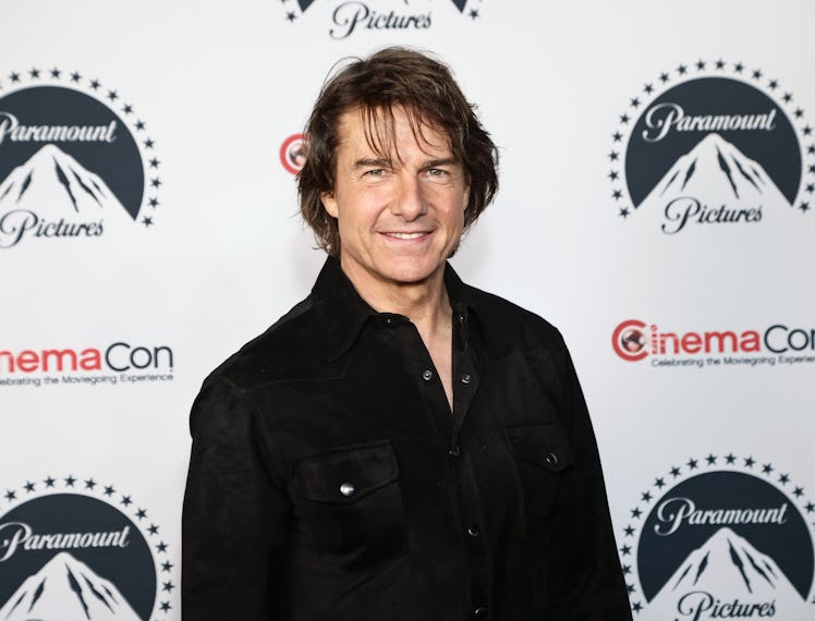 LAS VEGAS, NEVADA - APRIL 03: Tom Cruise attends the Paramount Pictures 2025 CinemaCon Footage Prese...
