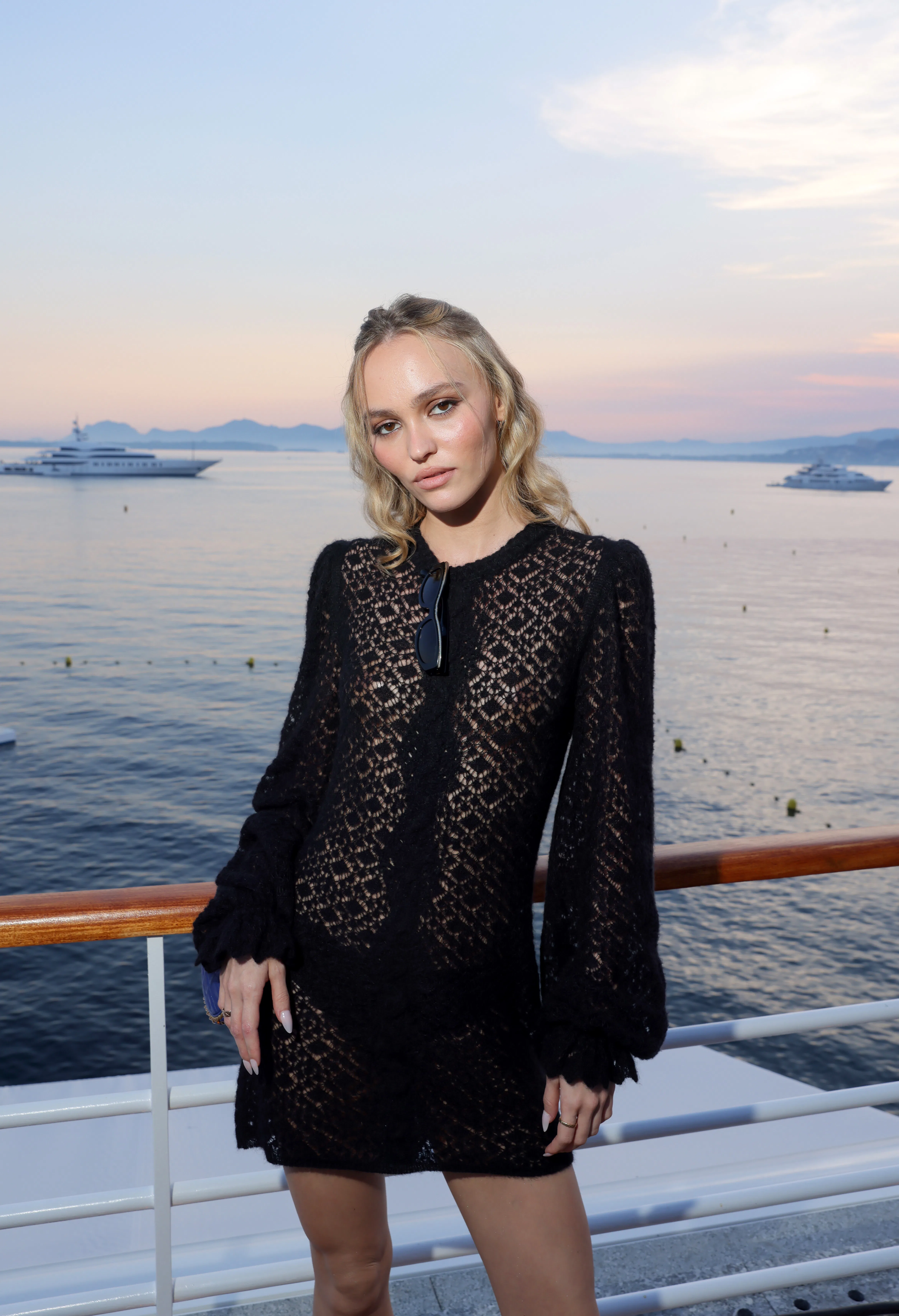 Lily-Rose Depp attends the Cannes Film Festival Air Mail Party at Hotel du Cap-Eden-Roc on May 23, 2...